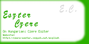 eszter czere business card